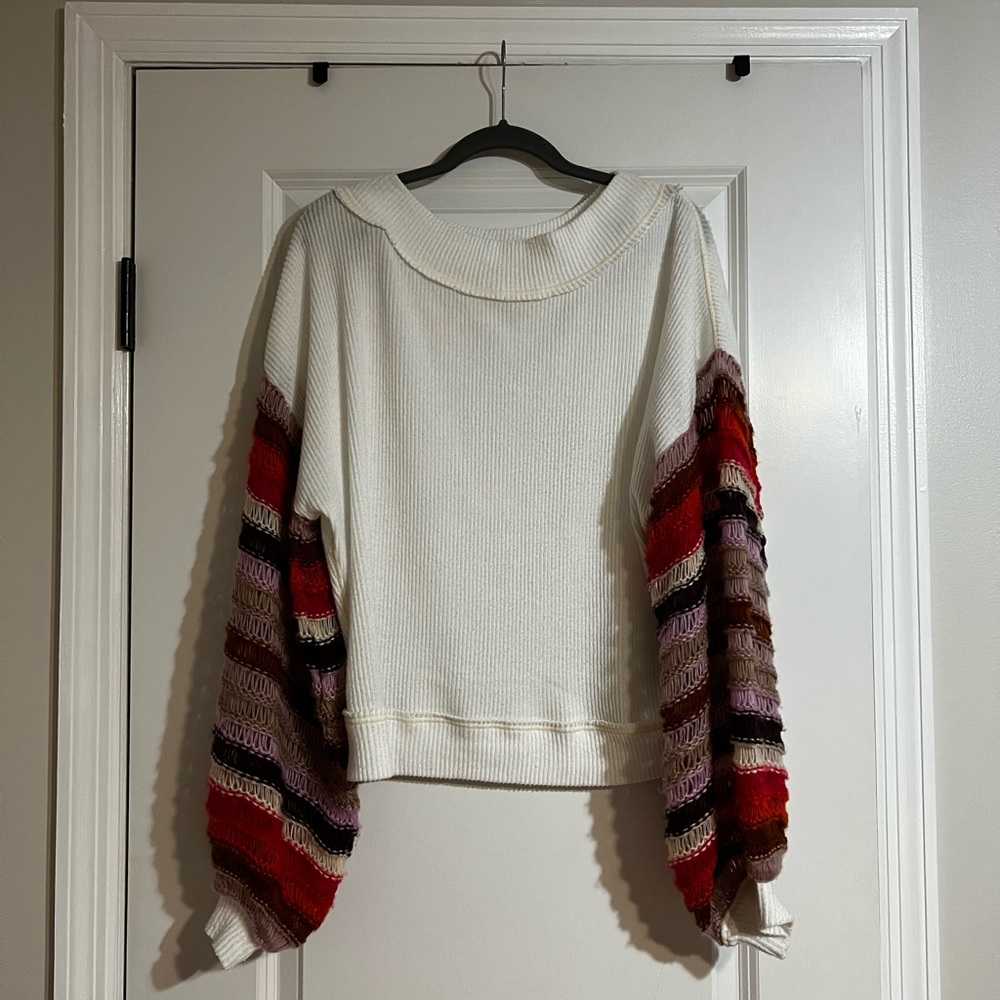 Free People Balloon Sleeve Sweater